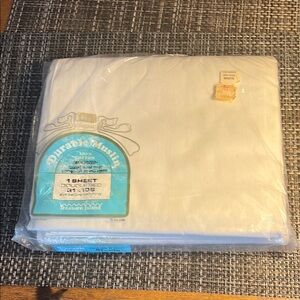 Vintage Wells Royal Full Cotton White Sheet NWT